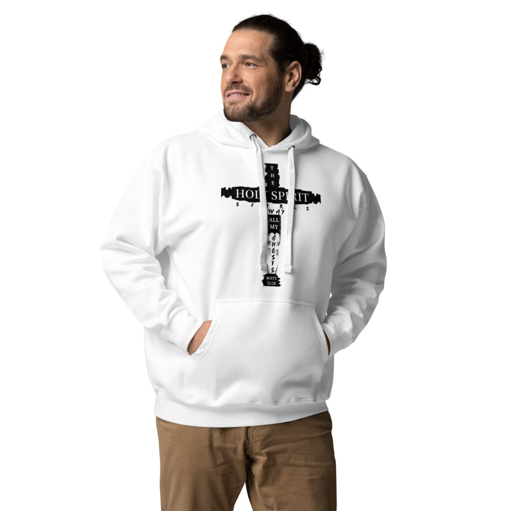 the holy spirit scares away all my ghost graphic design